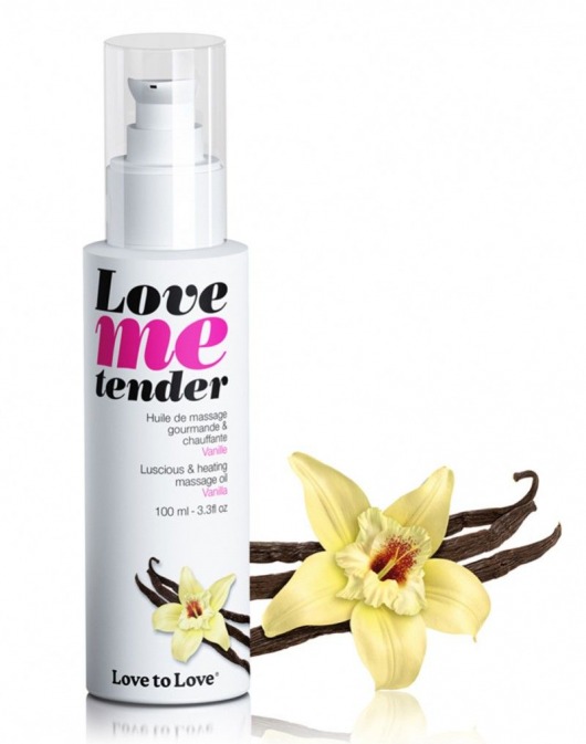 Съедобное согревающее массажное масло Love Me Tender Vanilla с ароматом ванили - 100 мл. - Love to Love - купить с доставкой в Стерлитамаке