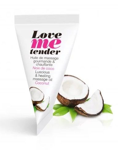 Съедобное согревающее массажное масло Love Me Tender Cocos с ароматом кокоса - 10 мл. - Love to Love - купить с доставкой в Стерлитамаке