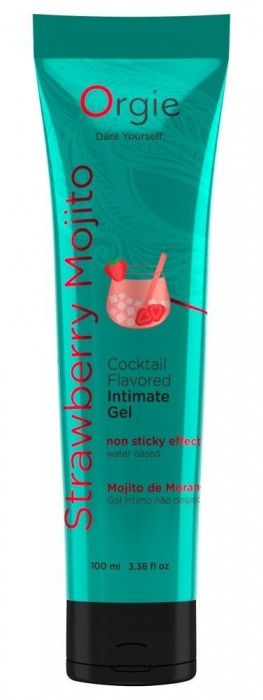 Съедобный интимный гель Orgie Lube Tube Cocktail Strawberry Mojito - 100 мл. - ORGIE - купить с доставкой в Стерлитамаке