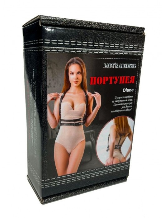 Изящная портупея из натуральной кожи Diane - БДСМ Арсенал - купить с доставкой в Стерлитамаке