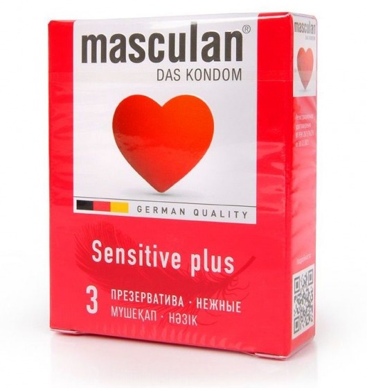 Презервативы Masculan Sensitive plus - 3 шт. - Masculan - купить с доставкой в Стерлитамаке