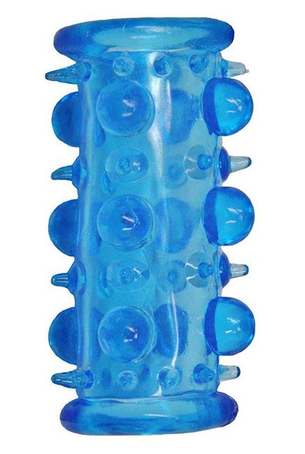 Голубая насадка с шипами и шишечками LUST CLUSTER - Dream Toys - в Стерлитамаке купить с доставкой