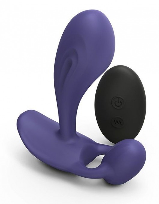 Темно-синий вибромассажер Witty P G Vibrator with Remote Control - Love to Love - в Стерлитамаке купить с доставкой