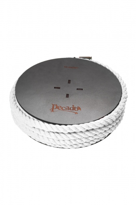 Белая веревка для шибари на катушке - 10 м. - Pecado - купить с доставкой в Стерлитамаке