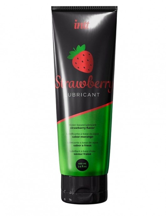 Смазка на водной основе с ароматом клубники Strawberry Lubricant - 100 мл. - INTT - купить с доставкой в Стерлитамаке