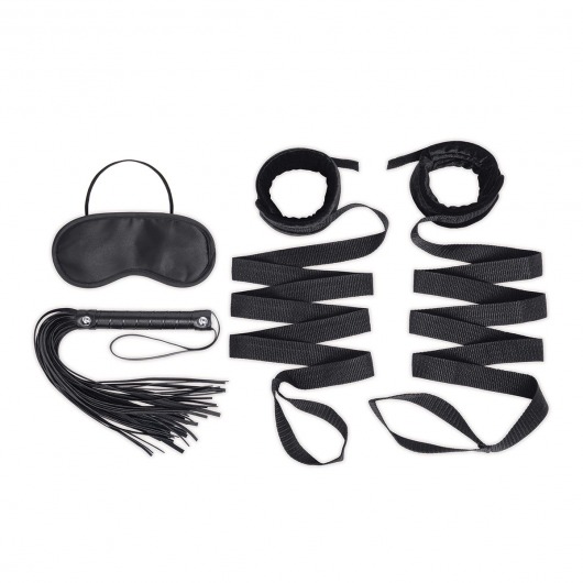 Эротический набор 4PC Bondage Bed Strap   Flogger Kit - Lux Fetish - купить с доставкой в Стерлитамаке