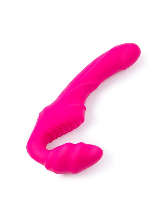 Розовый безремневой страпон на радиоуправлении Strapless Together - 22 см. - Together Toy - купить с доставкой в Стерлитамаке