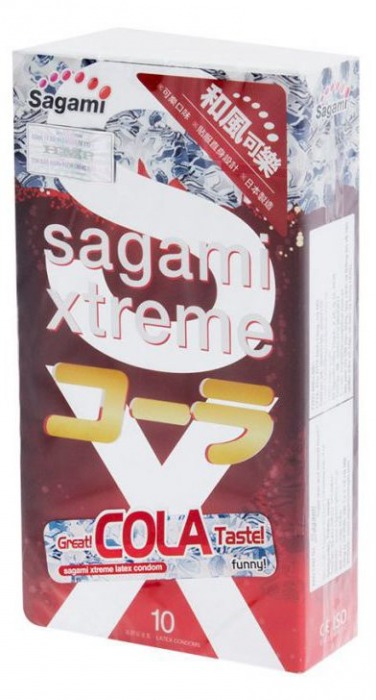 Ароматизированные презервативы Sagami Xtreme COLA - 10 шт. - Sagami - купить с доставкой в Стерлитамаке