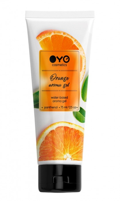 Лубрикант на водной основе OYO Aroma Gel Orange с ароматом апельсина - 75 мл. - OYO - купить с доставкой в Стерлитамаке