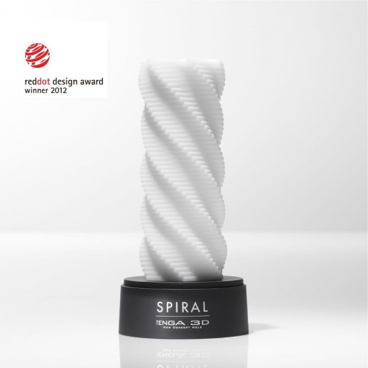 Белый 3D мастурбатор SPIRAL - Tenga - в Стерлитамаке купить с доставкой