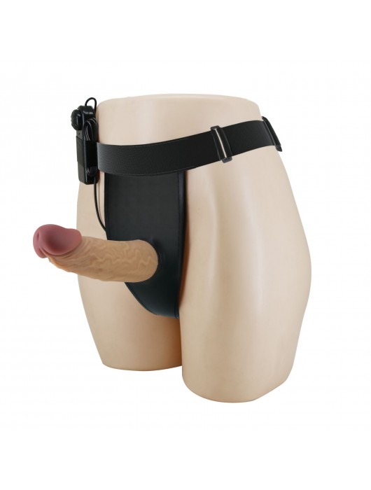 Полый вибрострапон на регулируемых трусиках Draven - 17,5 см. - Baile - купить с доставкой в Стерлитамаке