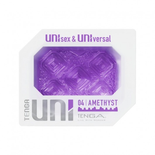 Фиолетовый мастурбатор-стимулятор Tenga Uni Amethyst - Tenga - в Стерлитамаке купить с доставкой