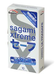 Презервативы Sagami Xtreme Ultrasafe с двойным количеством смазки - 10 шт. - Sagami - купить с доставкой в Стерлитамаке