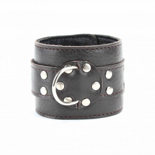 Кожаные наручники на металлической цепочке - БДСМ Арсенал - купить с доставкой в Стерлитамаке