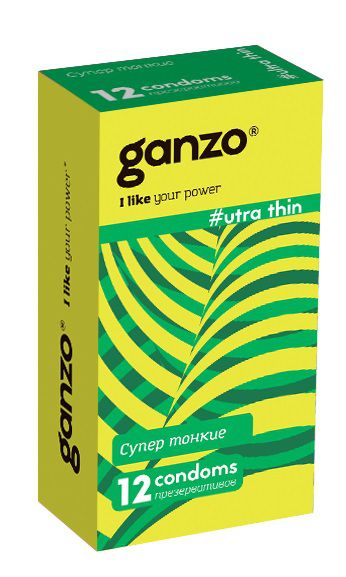 Ультратонкие презервативы Ganzo Ultra thin - 12 шт. - Ganzo - купить с доставкой в Стерлитамаке