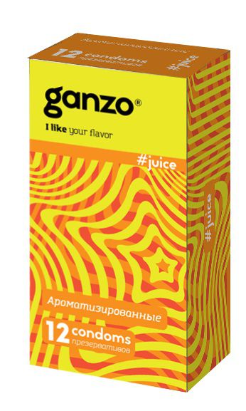 Ароматизированные презервативы Ganzo Juice - 12 шт. - Ganzo - купить с доставкой в Стерлитамаке