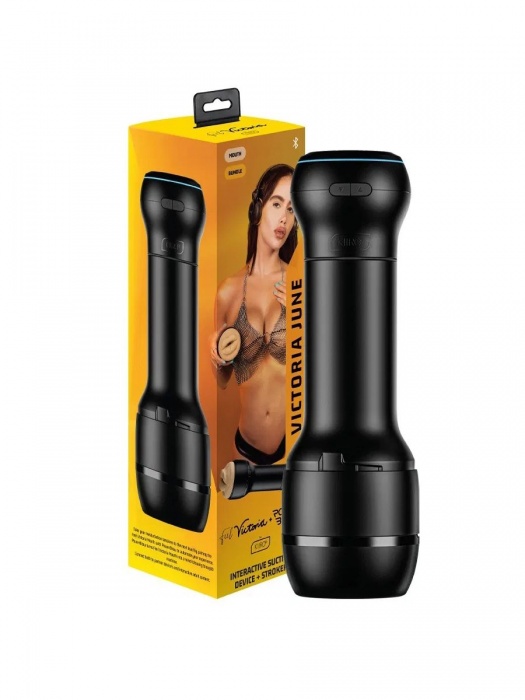 Мастурбатор-ротик с интерактивной насадкой PowerBlow   FeelVictoria Mouth - Kiiroo - в Стерлитамаке купить с доставкой