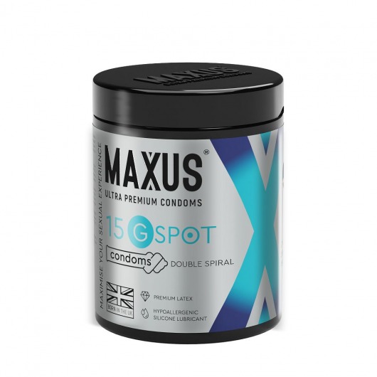 Гладкие презервативы Maxus G spot с двойной спиралью - 15 шт. - Maxus - купить с доставкой в Стерлитамаке