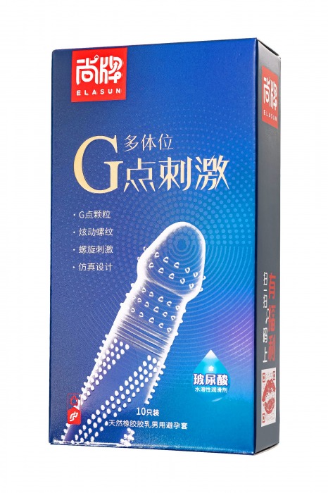 Ультратонкие презервативы Elasun G-spot stimulation с ребрами и точками - 10 шт. - Elasun - купить с доставкой в Стерлитамаке