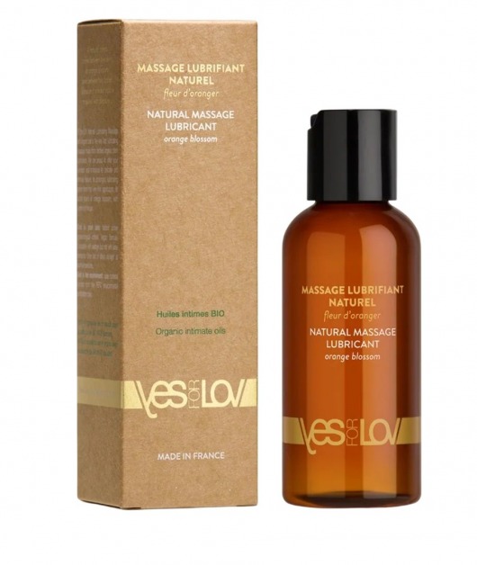 Натуральная массажная смазка Natural Lubricant Orange Blossom - 100 мл. - YESforLOV - купить с доставкой в Стерлитамаке