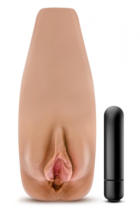 Маструбатор-вагина с вибрацией Soft   Wet Renata Realistic Tan Masturbator - Blush Novelties - в Стерлитамаке купить с доставкой