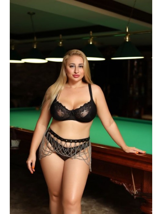 Черно-серебристый пояс-юбочка plus size Efra - БДСМ Арсенал - купить с доставкой в Стерлитамаке