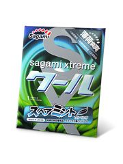 Презерватив Sagami Xtreme Mint с ароматом мяты - 1 шт. - Sagami - купить с доставкой в Стерлитамаке