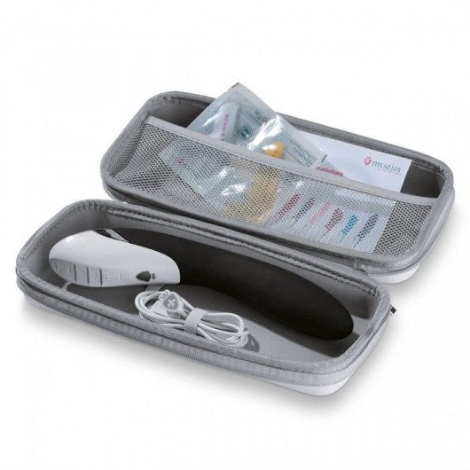 Вибратор с электростимуляцией Sizzling Simon Black Edition - 27 см. - MyStim - купить с доставкой в Стерлитамаке