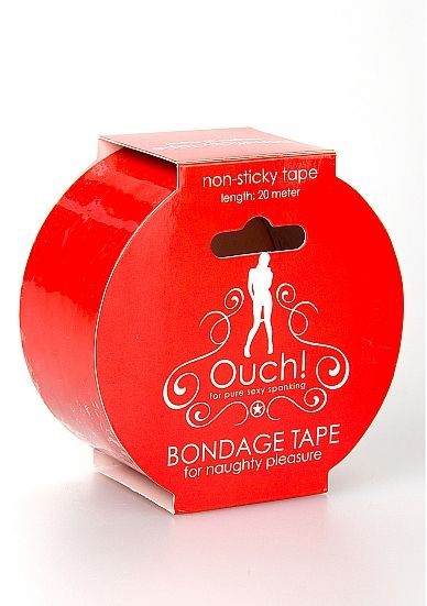 Красная лента для связывания Bondage Tape Red - Shots Media BV - купить с доставкой в Стерлитамаке