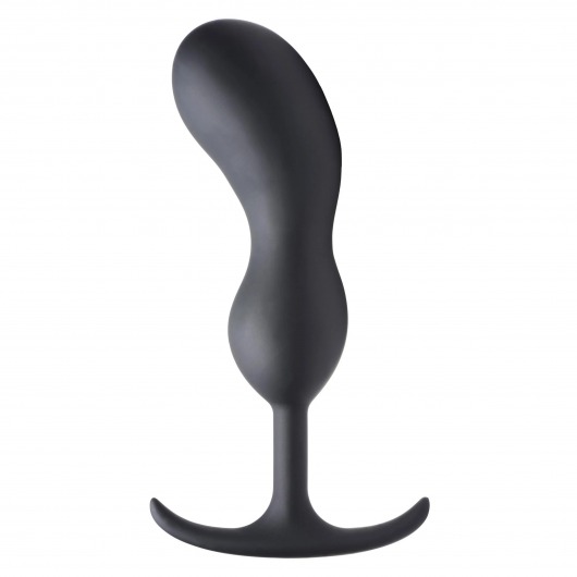 Черный массажер простаты с утяжелителями Premium Silicone Weighted Prostate Plug XL - 20,8 см. - XR Brands - в Стерлитамаке купить с доставкой