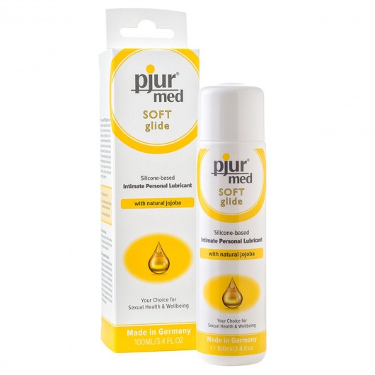 Силиконовый лубрикант с жожоба pjur MED Soft glide - 100 мл. - Pjur - купить с доставкой в Стерлитамаке