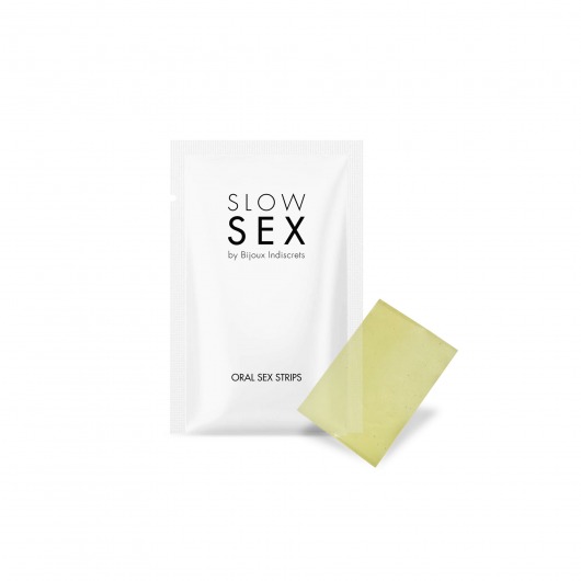 Полоски для орального секса Slow Sex Oral Sex Strips - 7 шт. - Bijoux Indiscrets - купить с доставкой в Стерлитамаке