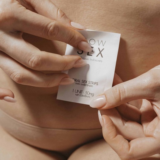 Полоски для орального секса Slow Sex Oral Sex Strips - 7 шт. - Bijoux Indiscrets - купить с доставкой в Стерлитамаке