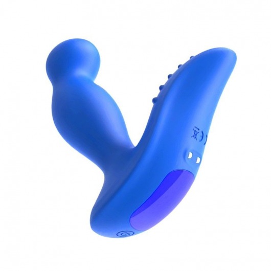 Синий вибромассажер простаты 3,5’’ P-spot Massager - 12,5 см. - Erokay - в Стерлитамаке купить с доставкой