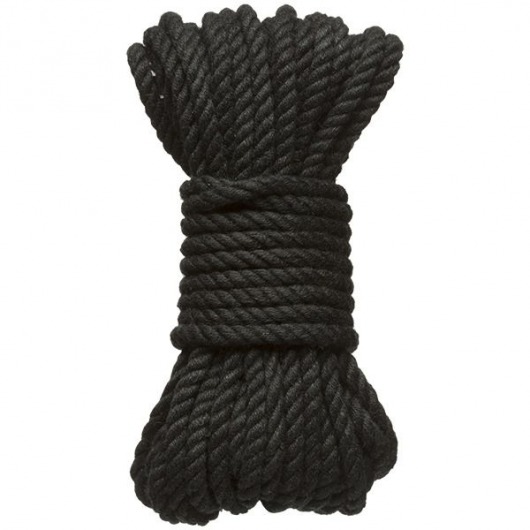 Черная верёвка для связывания и фиксации Bind Tie - 9,14 м. - Doc Johnson - купить с доставкой в Стерлитамаке