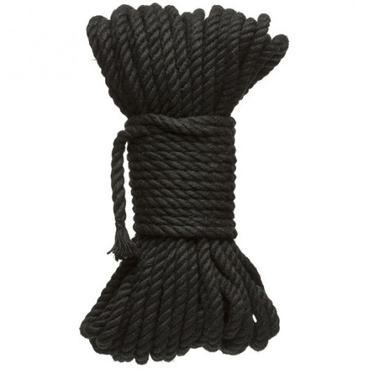 Черная верёвка для связывания и фиксации Bind Tie - 15,24 м. - Doc Johnson - купить с доставкой в Стерлитамаке