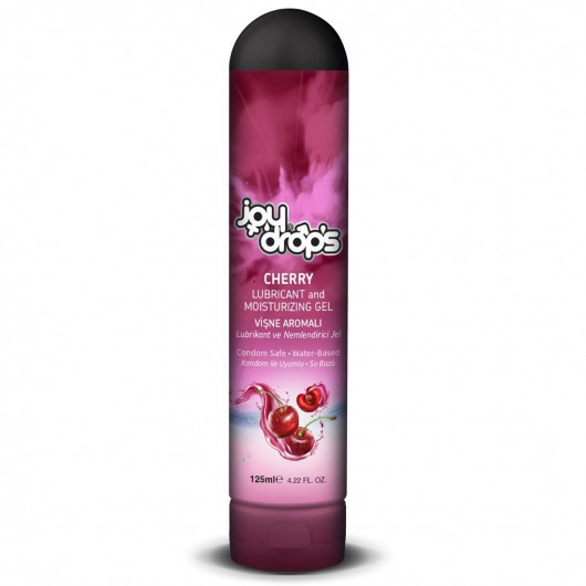 Смазка на водной основе Cherry с ароматом вишни -  125 мл. - JoyDrops - купить с доставкой в Стерлитамаке
