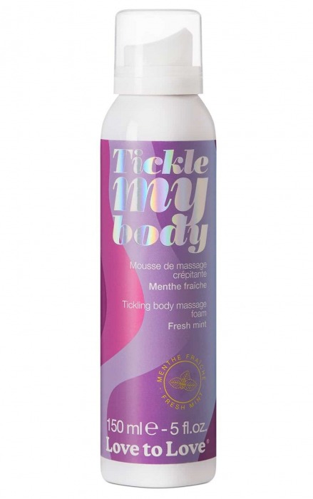 Массажная хрустящая пенка Tickle My Body Fresh Mint с ароматом мяты - 150 мл. - Love to Love - купить с доставкой в Стерлитамаке