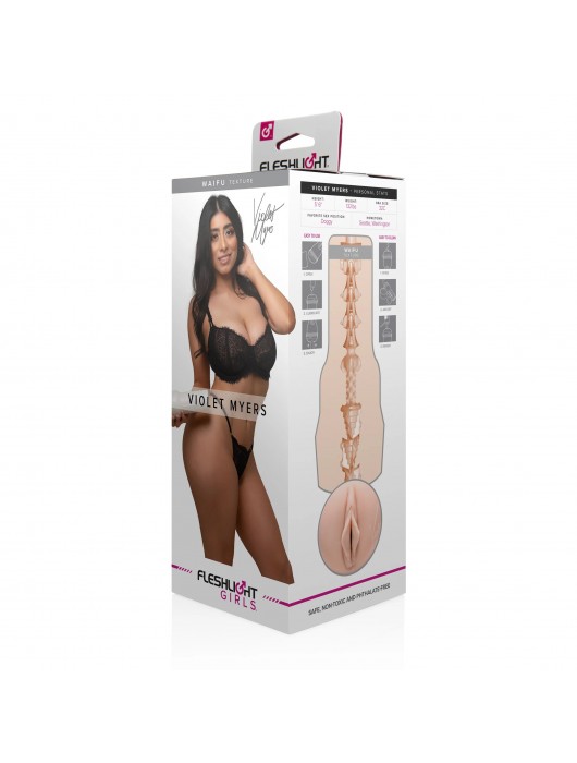 Мастурбатор-вагина Fleshlight Girls - Violet Myers Waifu - Fleshlight - в Стерлитамаке купить с доставкой