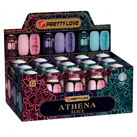 Набор из 15 мастурбаторов Athena Alice - Baile - в Стерлитамаке купить с доставкой