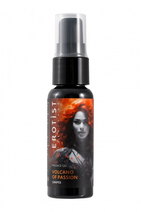 Гель с эффектом вибрации Volcano Of Passion со вкусом винограда - 25 мл. - Erotist Lubricants - купить с доставкой в Стерлитамаке
