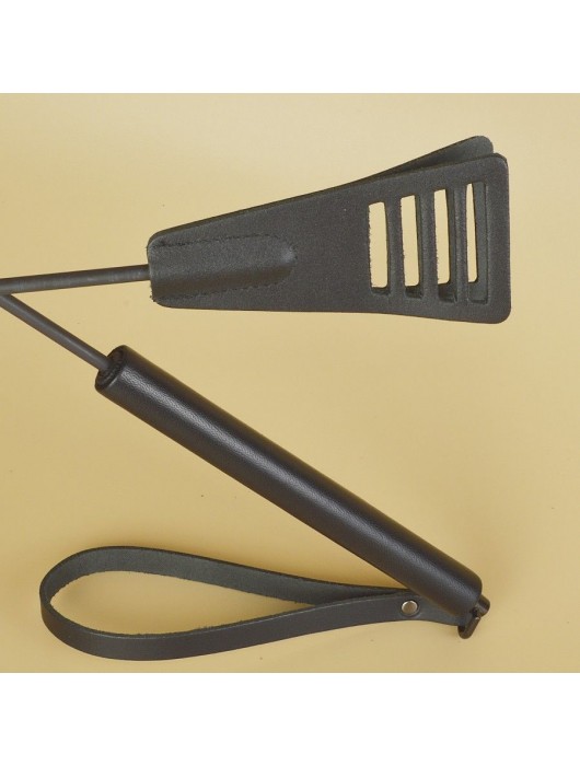 Черный кожаный стек «Сириус» - 60 см. - Sitabella - купить с доставкой в Стерлитамаке