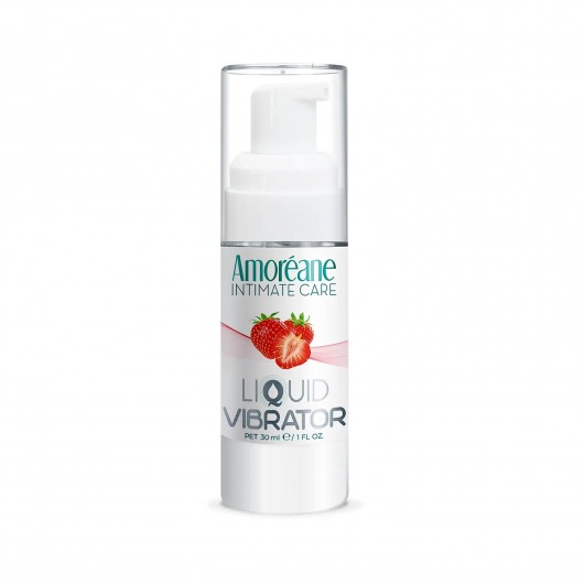 Жидкий вибратор со вкусом клубники Amoreane Strawberry - 30 мл. - Amoreane - купить с доставкой в Стерлитамаке