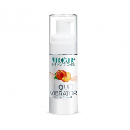 Жидкий вибратор со вкусом персика Amoreane Peach - 30 мл. - Amoreane - купить с доставкой в Стерлитамаке
