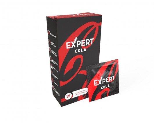 Презервативы с ароматом колы Expert Cola - 15 шт. - Expert - купить с доставкой в Стерлитамаке