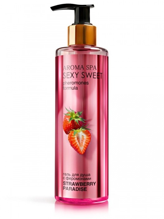 Гель для душа с феромонами и ароматом клубники Strawberry Paradise - 200 мл. -  - Магазин феромонов в Стерлитамаке
