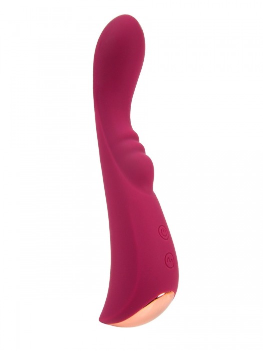 Малиновый вибратор для G-стимуляции - 19,1 см. - Erokay