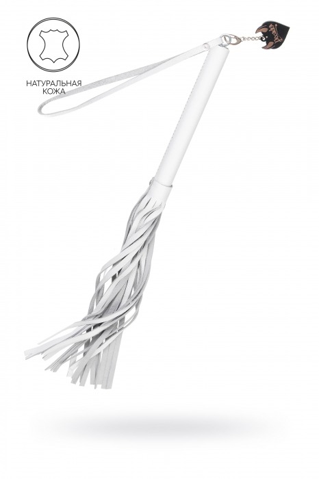 Белая кожаная плеть - 50 см. - Pecado - купить с доставкой в Стерлитамаке