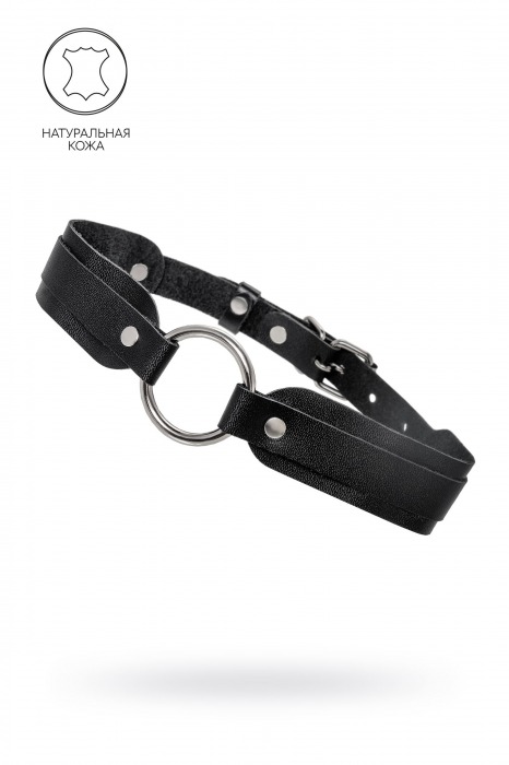 Черный кожаный чокер-ошейник со скруглёнными углами - Pecado - купить с доставкой в Стерлитамаке