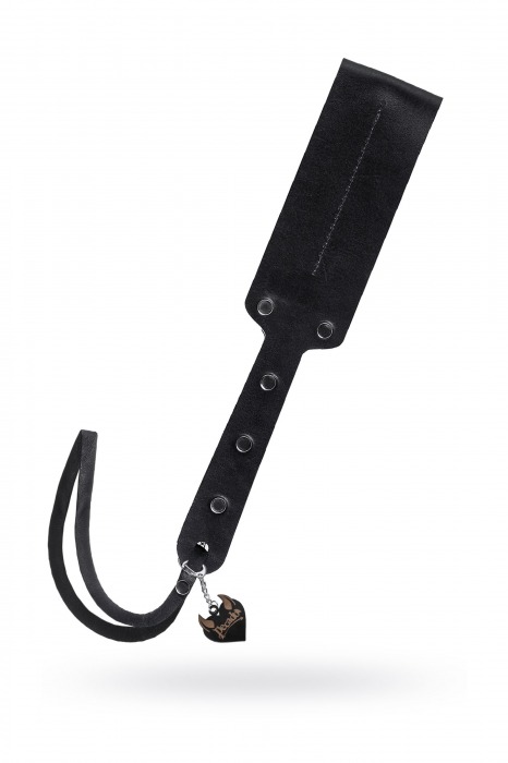 Черный кожаный пэддл - 32 см. - Pecado - купить с доставкой в Стерлитамаке